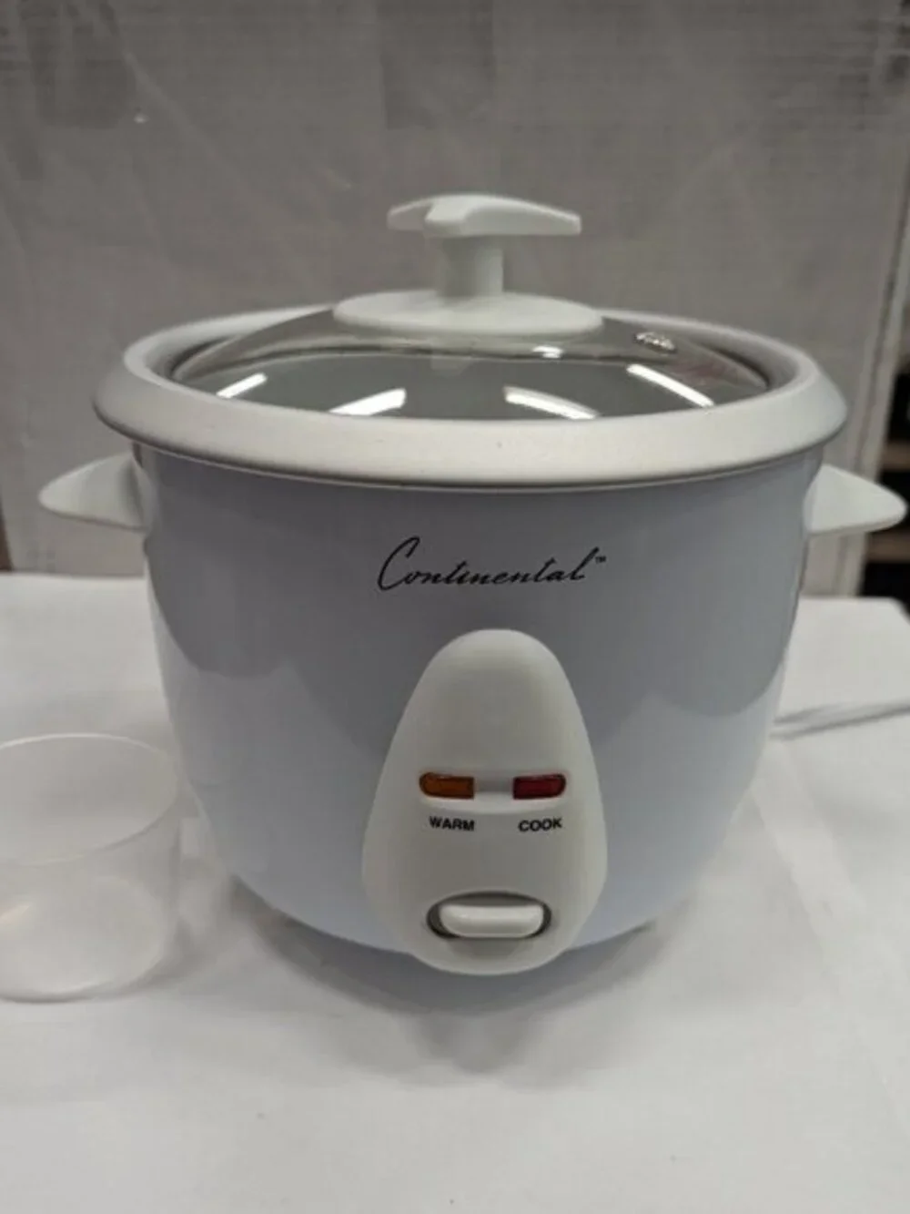 Continental Electric Rice Cooker | 6-Cup, Keep Warm, Glass Lid